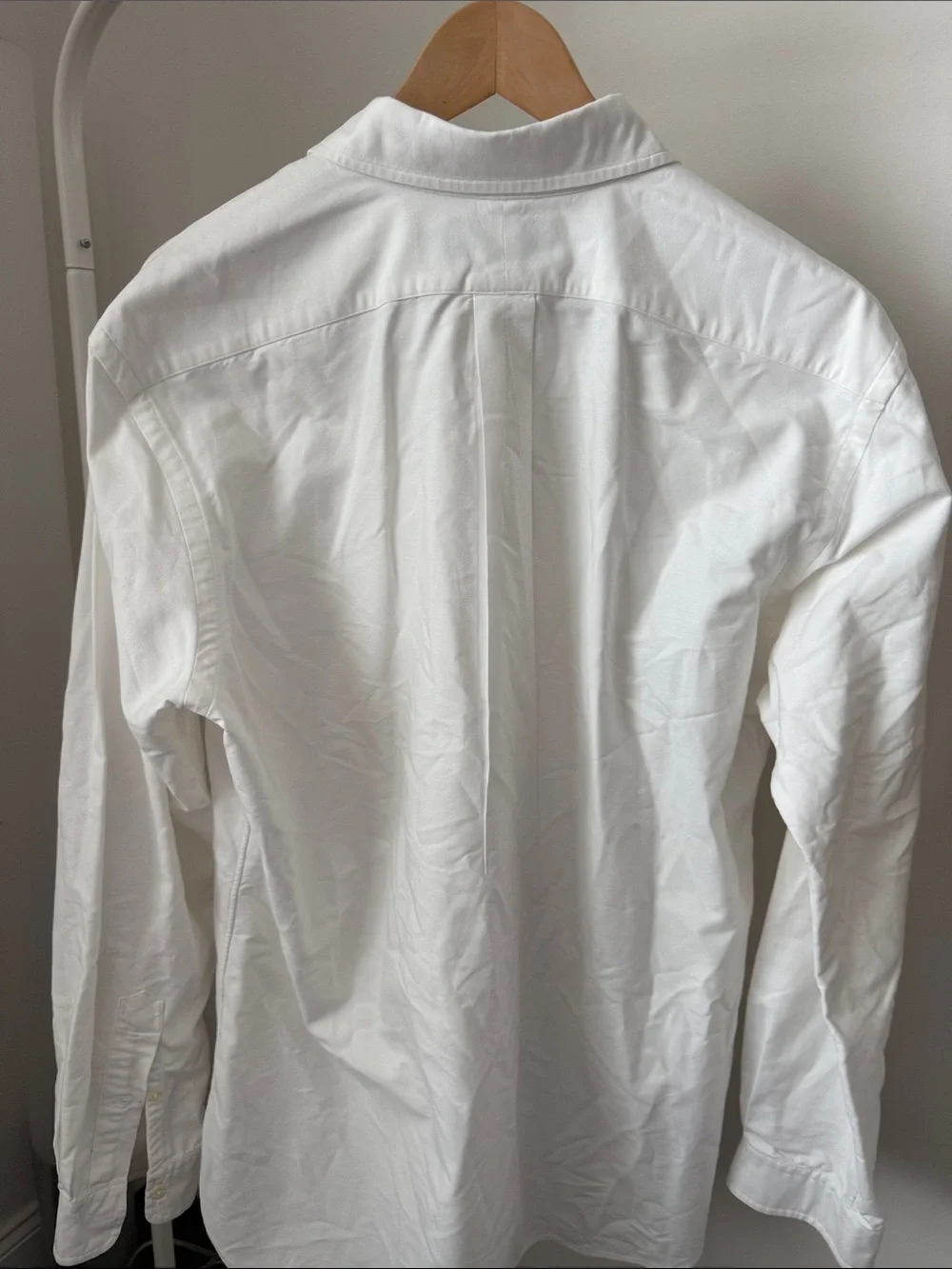 Ralph Lauren White Long-Sleeve Oxford Shirt with Pony Logo - Picture 6 of 11